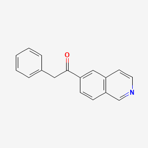 molecular formula C17H13NO B8403812 1-(Isoquinolin-6-yl)-2-phenylethanone 