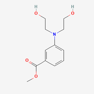 molecular formula C12H17NO4 B8403855 Methyl 3-((N,N-bis-(2-hydroxyethyl)amino))benzoate 