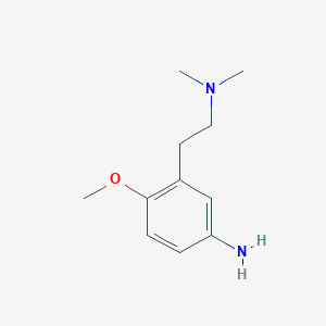 molecular formula C11H18N2O B8403935 3-(2-Dimethylamino-ethyl)-4-methoxy-phenylamine 