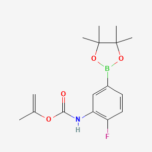 Prop-1-en-2-yl (2-fluoro-5-(4,4,5,5-tetramethyl-1,3,2-dioxaborolan-2-yl)phenyl)carbamate