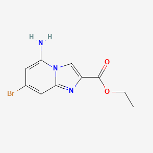 Ethyl 5-amino-7-bromo-imidazo[1,2-a]pyridine-2-carboxylate