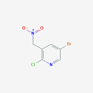 molecular formula C6H4BrClN2O2 B8403996 5-Bromo-2-chloro-3-nitromethyl-pyridine 