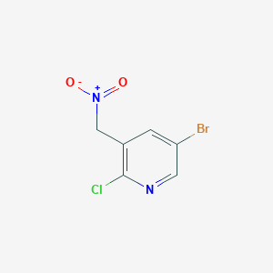 molecular formula C6H4BrClN2O2 B8403996 5-bromo-2-chloro-3-(nitromethyl)pyridine 