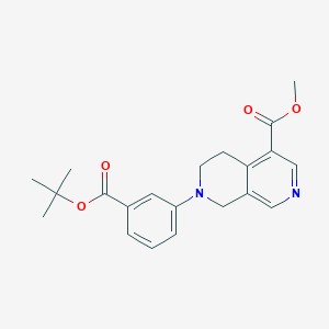 7-(3-tert-Butoxycarbonyl-phenyl)-5,6,7,8-tetrahydro-[2,7]naphthyridine-4-carboxylic acid methyl ester