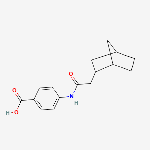 4-[Bicyclo-(2,2,1)hept-2-yl-acetamido]-benzoic acid