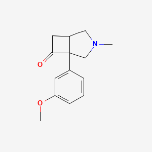 5-(3-Methoxyphenyl)-3-methyl-3-azabicyclo[3.2.0]heptan-6-one