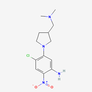 4-Chloro-5-(3-dimethylaminomethyl-pyrrolidin-1-yl)-2-nitroaniline