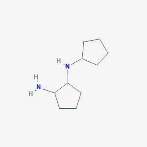 molecular formula C10H20N2 B8404113 (1RS,2SR)-N-cyclopentyl-cyclopentane-1,2-diamine 