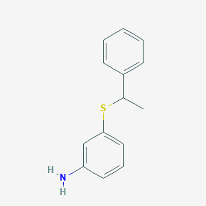 3-(1-Phenylethylthio)aniline
