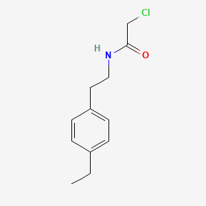 molecular formula C12H16ClNO B8404128 2-chloro-N-[2-(4-ethylphenyl)ethyl]acetamide 
