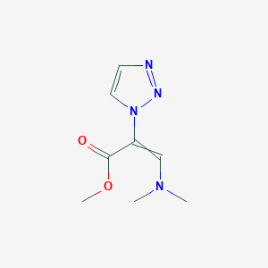 Methyl 3-(dimethylamino)-2-(triazol-1-yl)prop-2-enoate
