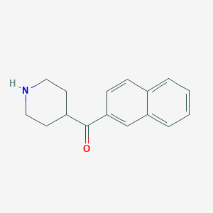 molecular formula C16H17NO B8404151 Naphthalen-2-yl(piperidin-4-yl)methanone 