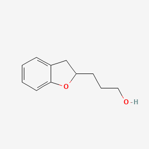 molecular formula C11H14O2 B8404189 3-(2,3-Dihydro-2-benzofuranyl) propanol 