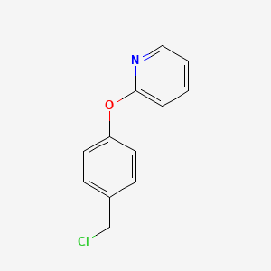 molecular formula C12H10ClNO B8404196 (4-(2-Pyridyloxy)phenyl)methyl chloride CAS No. 194017-71-5