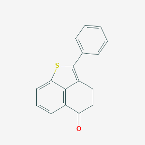 molecular formula C17H12OS B084042 5H-Naphtho[1,8-bc]thiophen-5-one, 3,4-dihydro-2-phenyl- CAS No. 10245-65-5