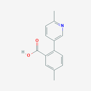 5-Methyl-2-(6-methylpyridin-3-yl)benzoic acid
