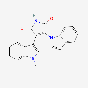 molecular formula C21H15N3O2 B8404264 3-(1h-Indol-1-yl)-4-(1-methyl-1h-indol-3-yl)-1h-pyrrole-2,5-dione 