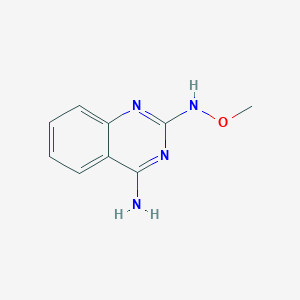 molecular formula C9H10N4O B8404300 2-(Methoxyamino)quinazolin-4-amine 