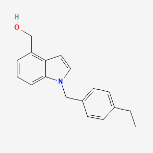 molecular formula C18H19NO B8404361 1-(4-Ethylbenzyl)-4-(hydroxymethyl)indole 
