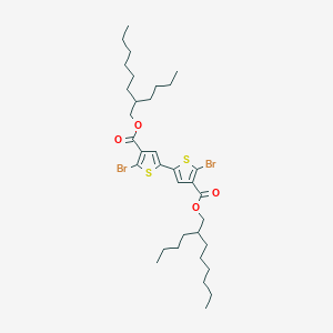 molecular formula C34H52Br2O4S2 B8404384 5,5'-Dibromo-[2,2']-bithiophenyl-4,4'-dicarboxylic acid bis-(2-butyl-octyl) ester 