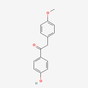 molecular formula C15H14O3 B8404394 1-(4-Hydroxyphenyl)-2-(4-methoxyphenyl)ethanone 