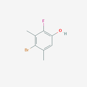 molecular formula C8H8BrFO B8404405 4-Bromo-2-fluoro-3,5-dimethylphenol 