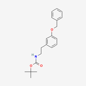 molecular formula C20H25NO3 B8404420 Tert-butyl {2-[3-(benzyloxy)phenyl]ethyl}carbamate 