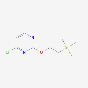 molecular formula C9H15ClN2OSi B8404426 4-Chloro-2-(2-trimethylsilanyl-ethoxy)-pyrimidine 