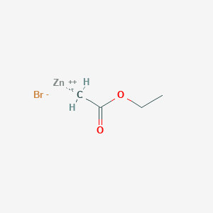 molecular formula C4H7BrO2Zn B8404451 ZINC;ethyl acetate;bromide 