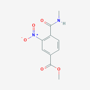 molecular formula C10H10N2O5 B8404453 Methyl 4-(methylamino)carbonyl-3-nitrobenzoate 