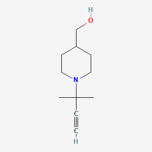 molecular formula C11H19NO B8404488 (1-(2-Methylbut-3-yn-2-yl)piperidin-4-yl)methanol 