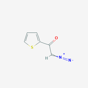 molecular formula C6H4N2OS B8404495 2-(Diazoacetyl)thiophene 