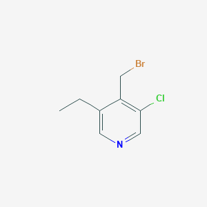 4-(Bromomethyl)-3-chloro-5-ethylpyridine