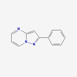molecular formula C12H9N3 B8404551 2-Phenylpyrazolo[1,5-a]pyrimidine 