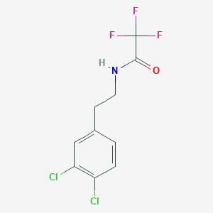 molecular formula C10H8Cl2F3NO B8404559 N-(3,4-dichlorophenethyl)-2,2,2-trifluoroacetamide 