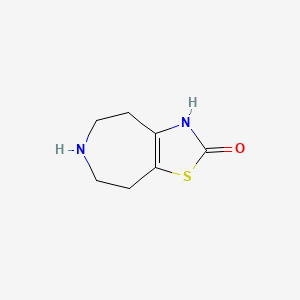 molecular formula C7H10N2OS B8404569 3,4,5,6,7,8-Hexahydro-thiazolo[4,5-d]azepin-2-one 