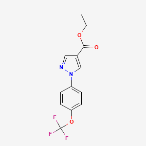 ethyl 1-[4-(trifluoromethoxy)phenyl]-1H-pyrazole-4-carboxylate