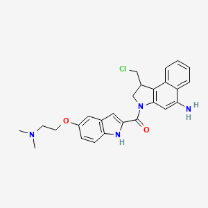 1-(Chloromethyl)-3-[[5-[2-(dimethylamino)ethoxy]-1H-indole-2-yl]carbonyl]-2,3-dihydro-1H-benzo[e]indole-5-amine