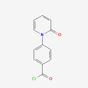 molecular formula C12H8ClNO2 B8404658 4-(2-oxopyridin-1(2H)-yl)benzoyl chloride 