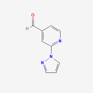 2-(1H-pyrazol-1-yl)isonicotinaldehyde