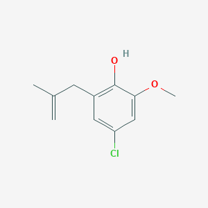 4-Chloro-2-methoxy-6-(2-methylprop-2-enyl)phenol