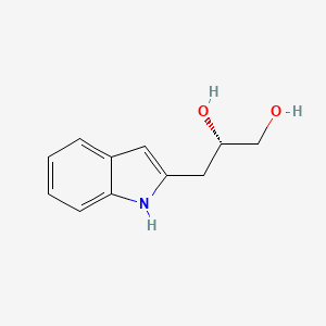 molecular formula C11H13NO2 B8404717 (S)-3-indol-2-yl-propane-1,2-diol 