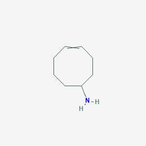 molecular formula C8H15N B8404746 5-Aminocyclooctene CAS No. 205883-48-3