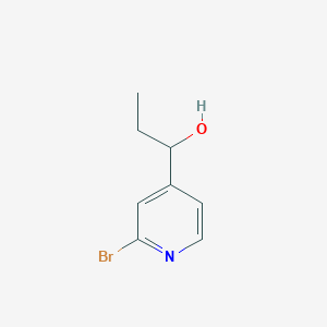 molecular formula C8H10BrNO B8404769 1-(2-Bromopyridin-4-yl)-propan-1-ol 