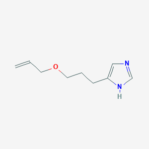 molecular formula C9H14N2O B8404776 3-(1H-Imidazol-4-yl)propyl 2-propenyl ether 