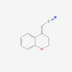 molecular formula C11H9NO B8404800 2-(3,4-Dihydro-2H-4-chromenylidene)acetonitrile 