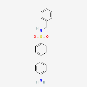 molecular formula C19H18N2O2S B8404826 4'-Amino-N-benzylbiphenyl-4-sulfonamide 