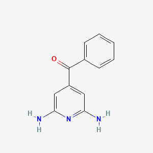 molecular formula C12H11N3O B8404837 (2,6-Diamino-Pyridin-4-yl)-phenyl-methanone 
