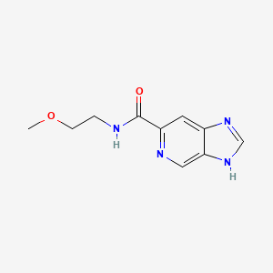 molecular formula C10H12N4O2 B8404858 N-(2-Methoxyethyl)-1H-imidazo[4,5-c]pyridine-6-carboxamide 