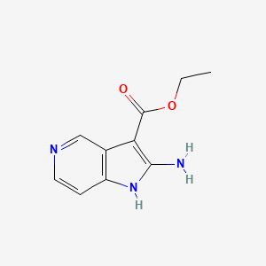 2-Amino-1H-pyrrolo[3,2-c]pyridine-3-carboxylic acid ethyl ester